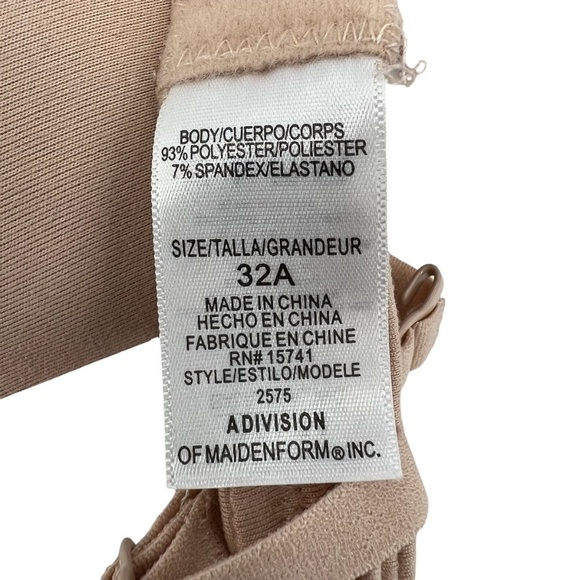 NWT Maidenform Tan Super Soft Convertible Bra Size 32A Women’s - Picture 2 of 6